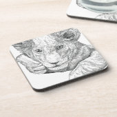 Lion Cub Getränkeuntersetzer (Linke Seite)