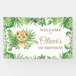 Lion Cub Greenery Dschungel Safari Hintergrund Ban Banner