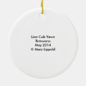 Lion Cub Keramikornament (Hinten)
