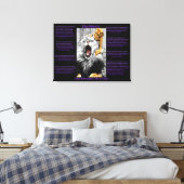 Lion Cub Leinwanddruck (Insitu (Schlafzimmer))