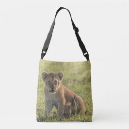 Lion Cub Natural Setting Crossbody Bag Tragetaschen Mit Langen Trägern