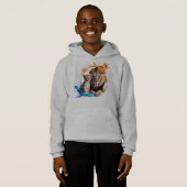 Lion Cub Paint Splatter Pullover Hoodie - Boys (Vorne ganz)