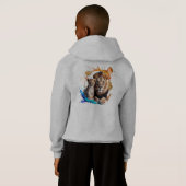 Lion Cub Paint Splatter Pullover Hoodie - Boys (Schwarz voll)