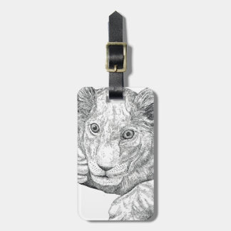 Lion Cub Pen und Tinte Gepäckanhänger