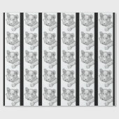 Lion Cub Pen und Tinte Geschenkpapier (Flach)