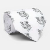 Lion Cub Pen und Tinte Krawatte (Gerollt)