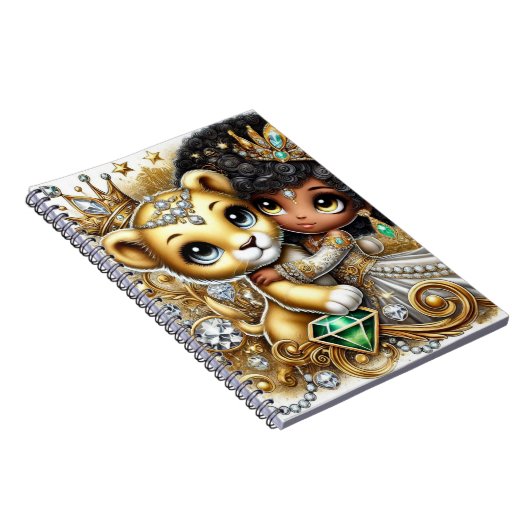 Lion Cub & Princess Notebook Notizblock (Rechte Seite)