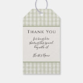 Lion Cub Safari Zebra Elephant Jungle Baby Dusche Geschenkanhänger (Rückseite)