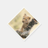 Lion Cub Serviette (Ecke)