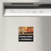 Lion Cub & Tribe Square Magnet / Name Tag (In Situ (Geschirrspüler))