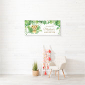 Lion Cub Tropical Greenery Dschungel Hintergrundba Banner (Insitu)