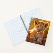 Lion Cub Wild Animal Tranquil Friedlich Notizblock (Innenseite)