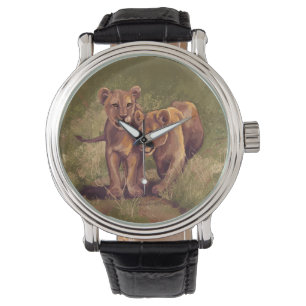 Lion Cubs Armbanduhr