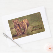 Lion Cubs Art Buchzeichen Stickers (Umschlag)