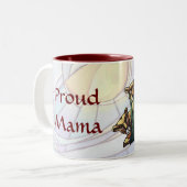 Lion Cubs Art Proud Mama Tasse (Vorderseite Links)