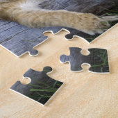 Lion Cubs auf Log Puzzle (Seite)