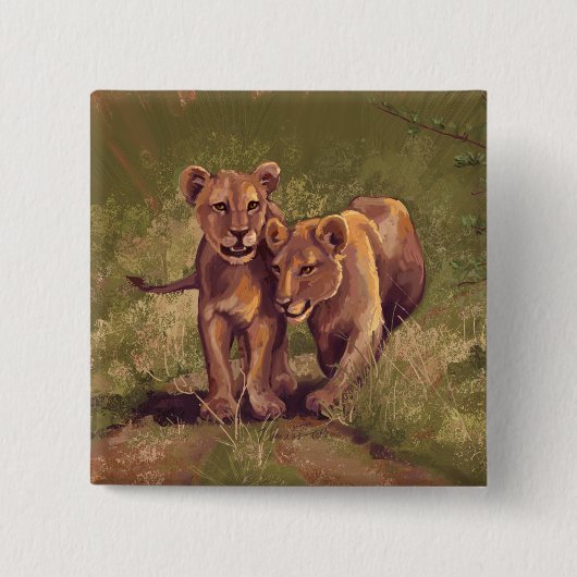 Lion Cubs Button (Vorderseite)