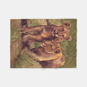 Lion Cubs Fleecedecke (Vorderseite (Horizontal))