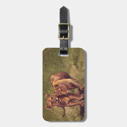 Lion Cubs Gepäckanhänger (Vorderseite vertikal)