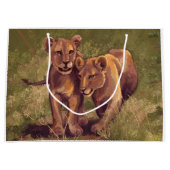 Lion Cubs Große Geschenktüte (Vorderseite)