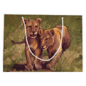 Lion Cubs Große Geschenktüte (Rückseite)