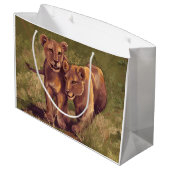 Lion Cubs Große Geschenktüte (Rückseite Schrägansicht)