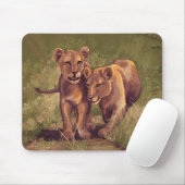 Lion Cubs Mousepad (Mit Mouse)