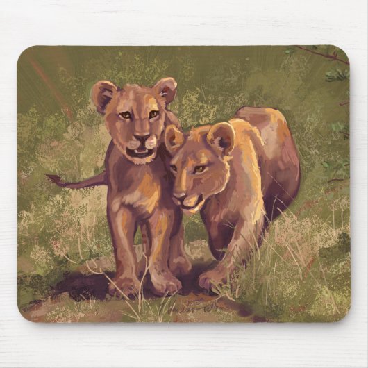 Lion Cubs Mousepad (Vorne)