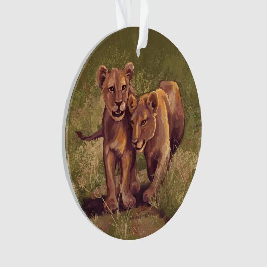 Lion Cubs Ornament (Vorderseite)
