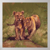 Lion Cubs Poster (Vorne)