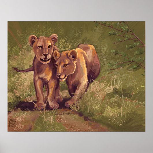 Lion Cubs Poster (Vorne)