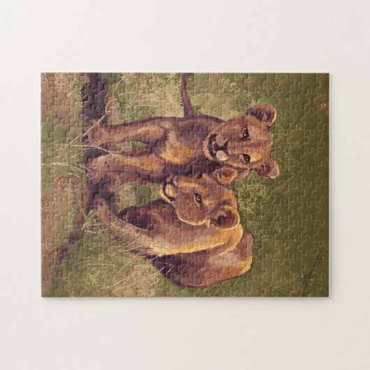 Lion Cubs Puzzle (Horizontal)