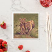 Lion Cubs Serviette (Beispiel)