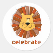 Lion Cupcake Topper Stickers (Vorderseite)