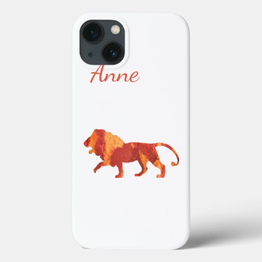 Lion Custom Case-Mate iPhone Hülle (Rückseite)