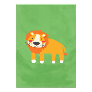 Lion Cute Lion Painting Fotodruck
