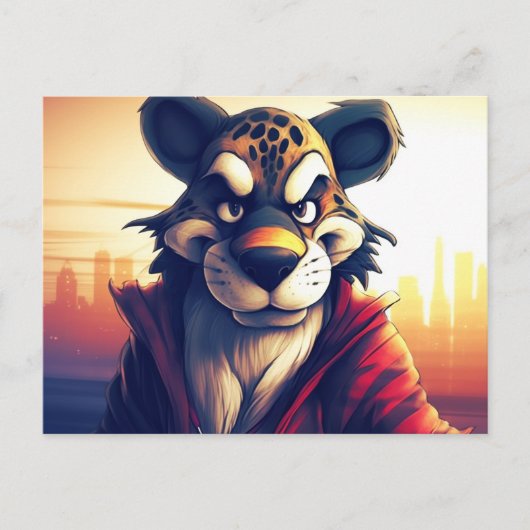 Lion Cute Postkarte (Vorderseite)