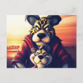 Lion Cute Postkarte (Vorderseite)