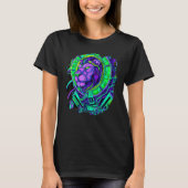 Lion Cyborg Robot Lion Cool Alien Outer Space Arti T-Shirt (Vorderseite)