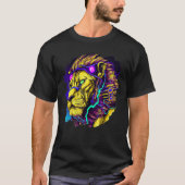 Lion Cyborg Robot Lion Coole Alien Weltraum Arti T-Shirt (Vorderseite)