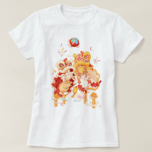 Lion-Dance-Kaninchen-T - Shirt am Montag
