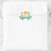 Lion danke dir, Lion Runder Aufkleber (Tasche)