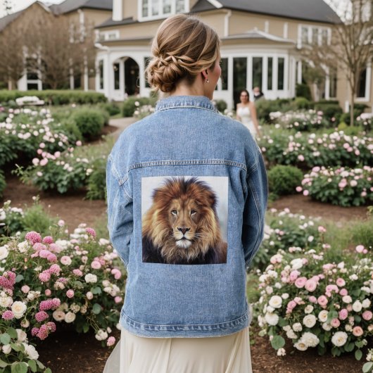 LION Denim Jacket Jeansjacke (Hochzeit Rückseite)