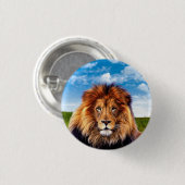 Lion der König des Waldes Button (Vorne & Hinten)