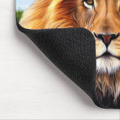 Lion der König des Waldes Mousepad (Ecke)