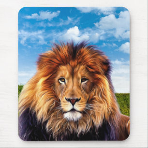 Lion der König des Waldes Mousepad