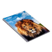 Lion der König des Waldes Notizblock (Rechte Seite)