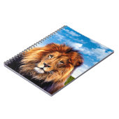 Lion der König des Waldes Notizblock (Linke Seite)