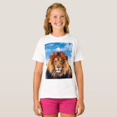 Lion der König des Waldes T-Shirt (Vorne ganz)