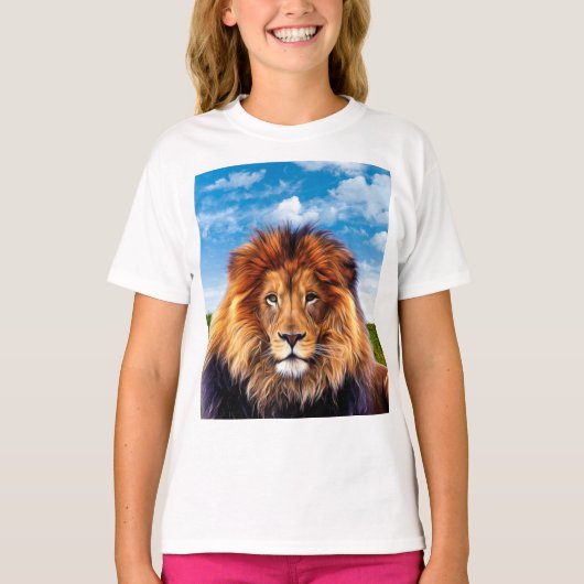 Lion der König des Waldes T-Shirt (Vorderseite)